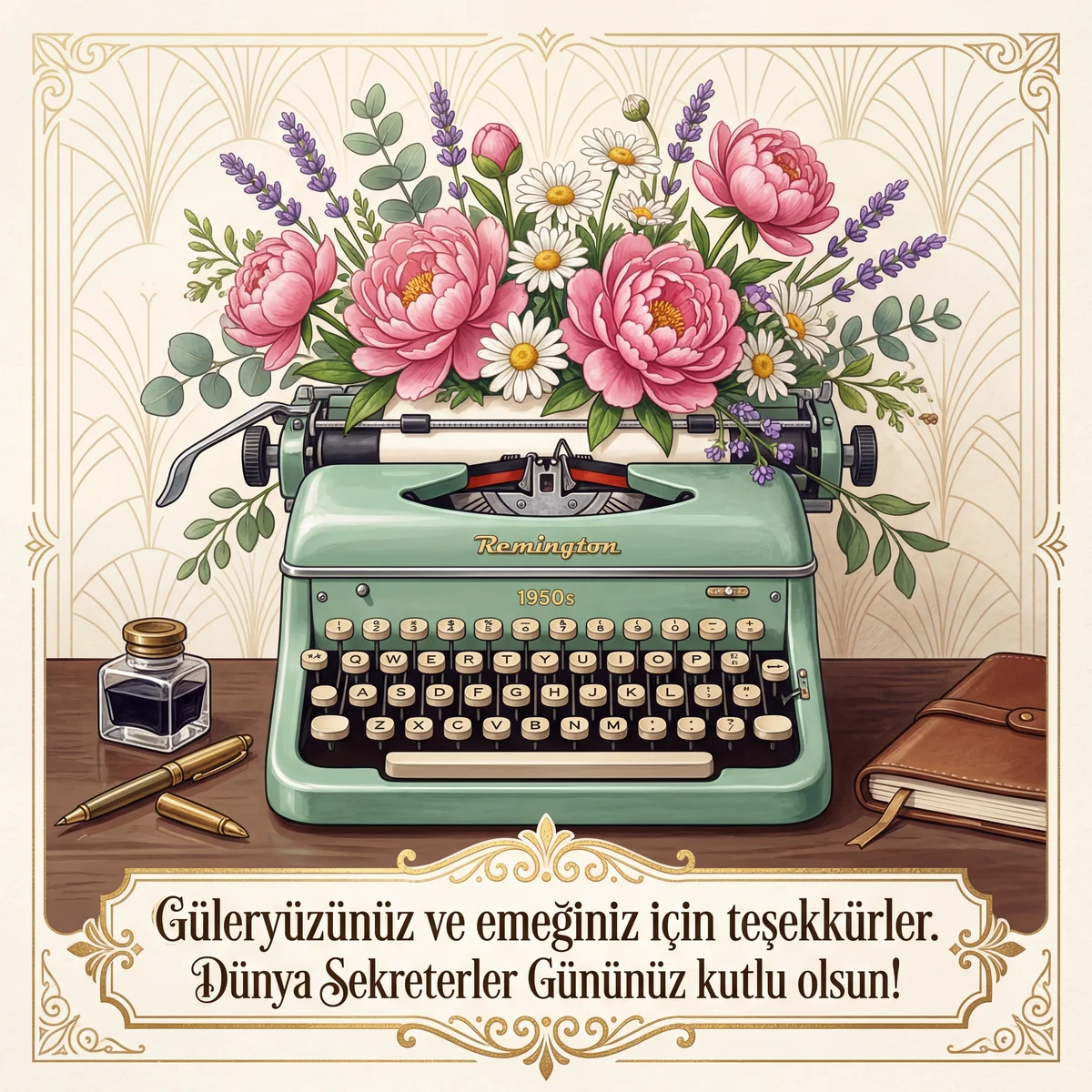 Sekreterler Günü için anlamlı tebrik kartı mesajı