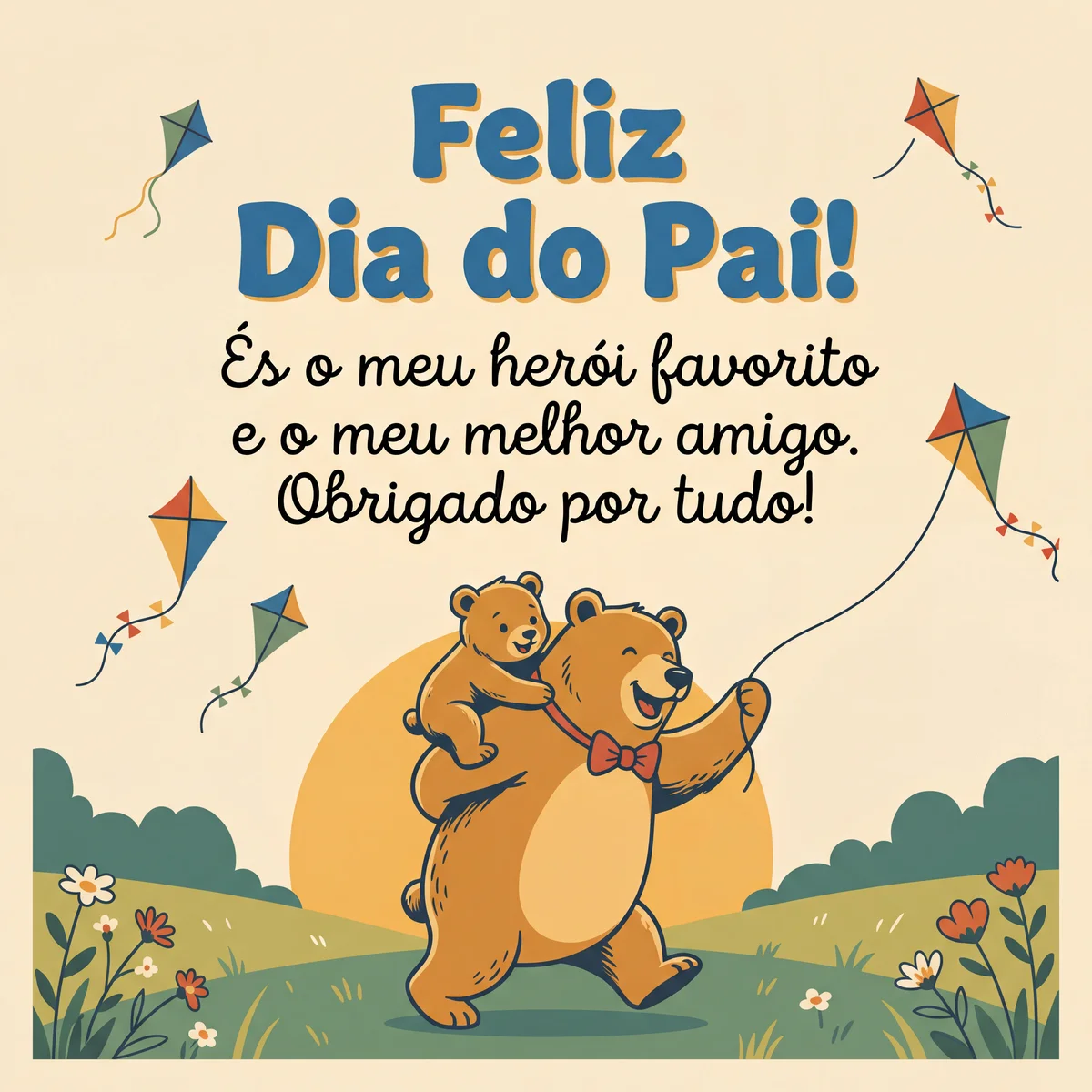 Mensagem carinhosa para o Dia do Pai