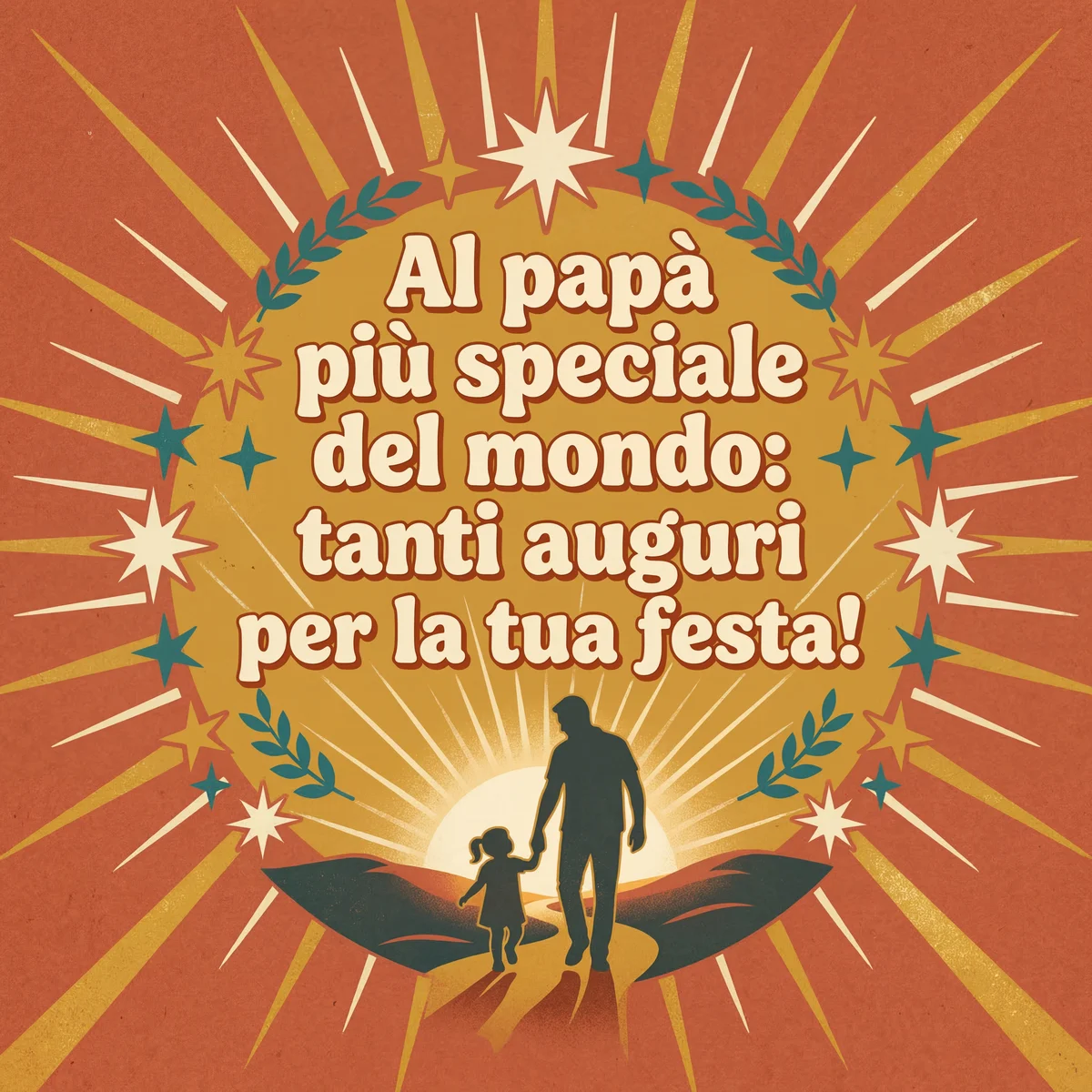 Tanti auguri al papà più speciale del mondo per la sua festa...
