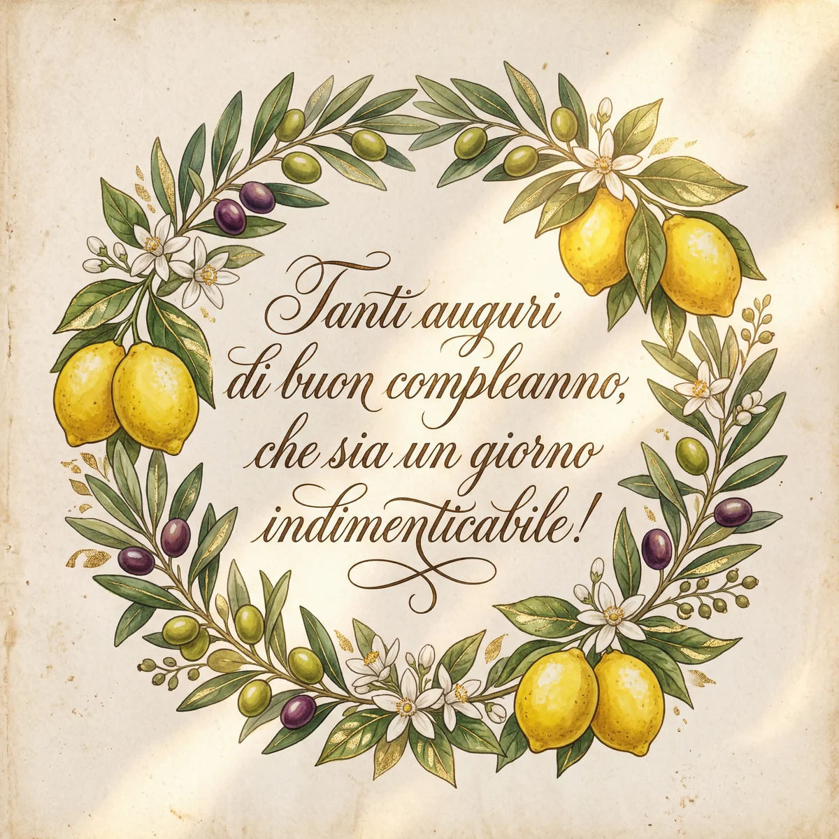 Tanti auguri di buon compleanno, che sia un giorno indimenti...