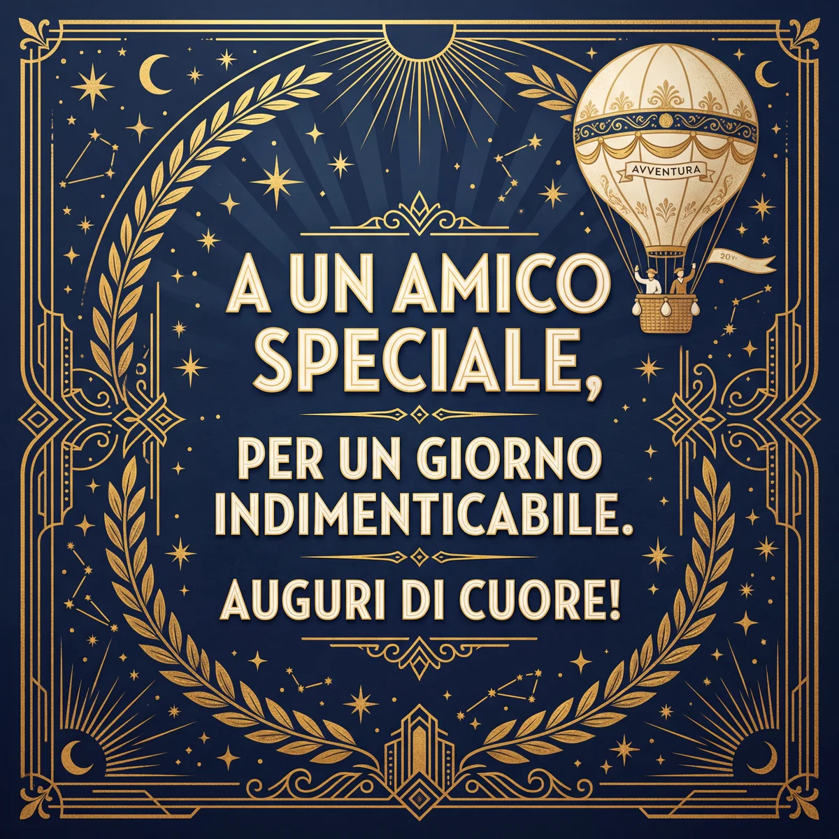 Biglietto d'auguri per il compleanno di un caro amico