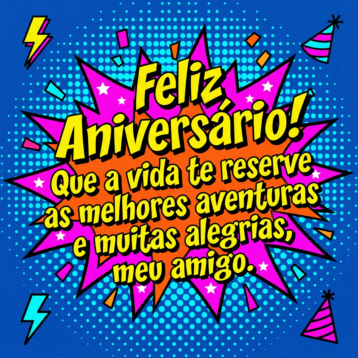 cartão de aniversário para amigo