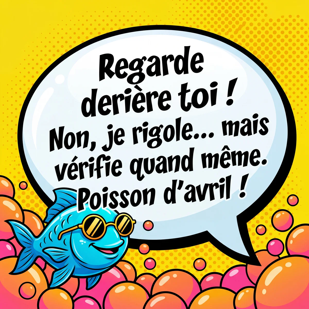 Message drôle pour un ami pour le Poisson d'avril