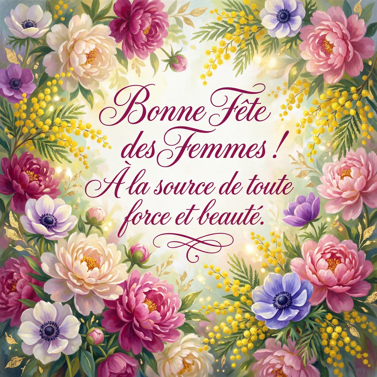 Message de félicitations pour la Journée de la Femme