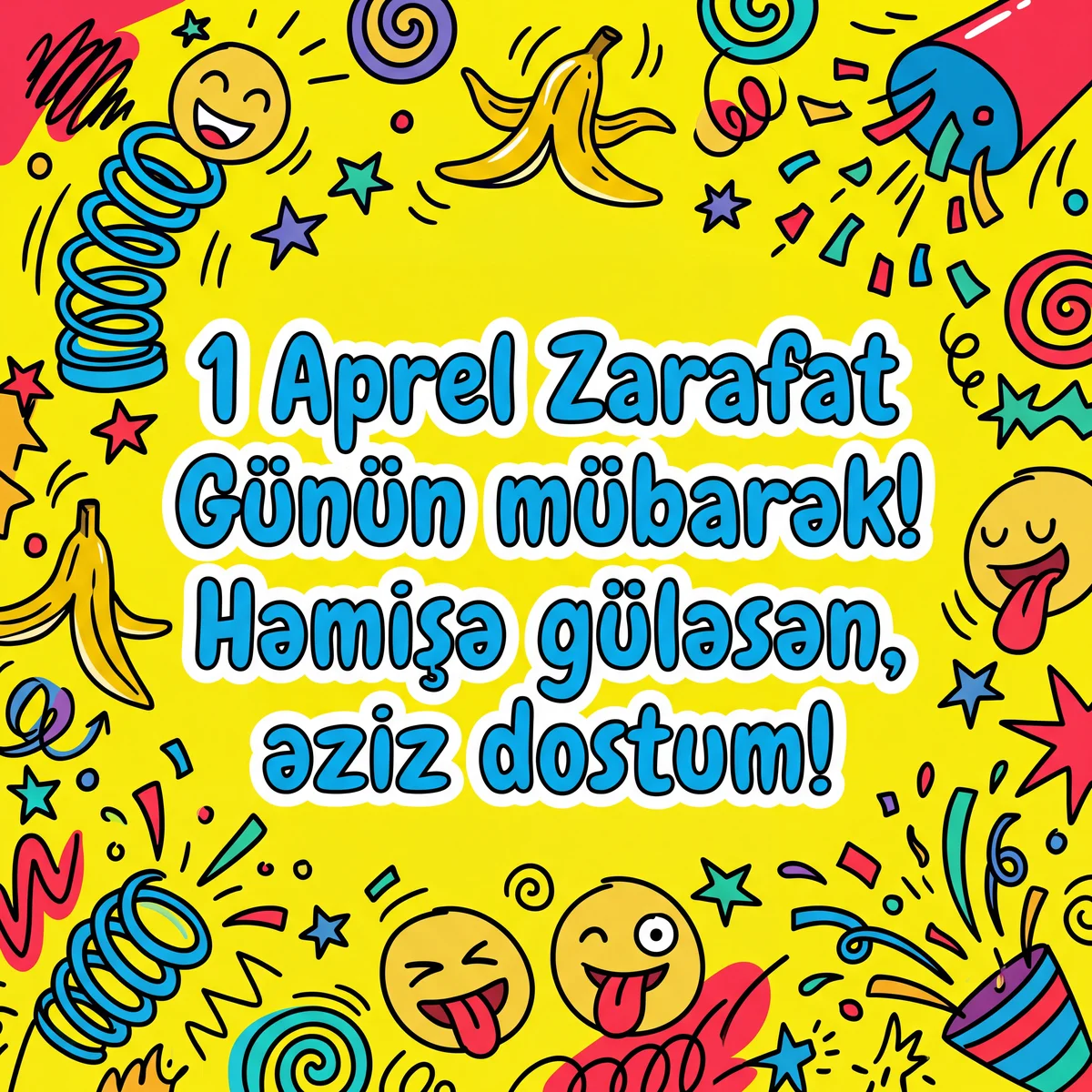 Dostuma 1 Aprel Zarafat Günü təbriki