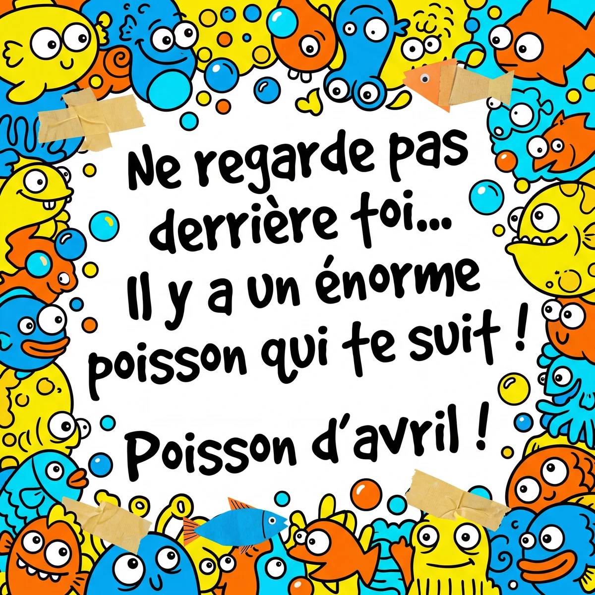 Message rigolo pour Poisson d'avril