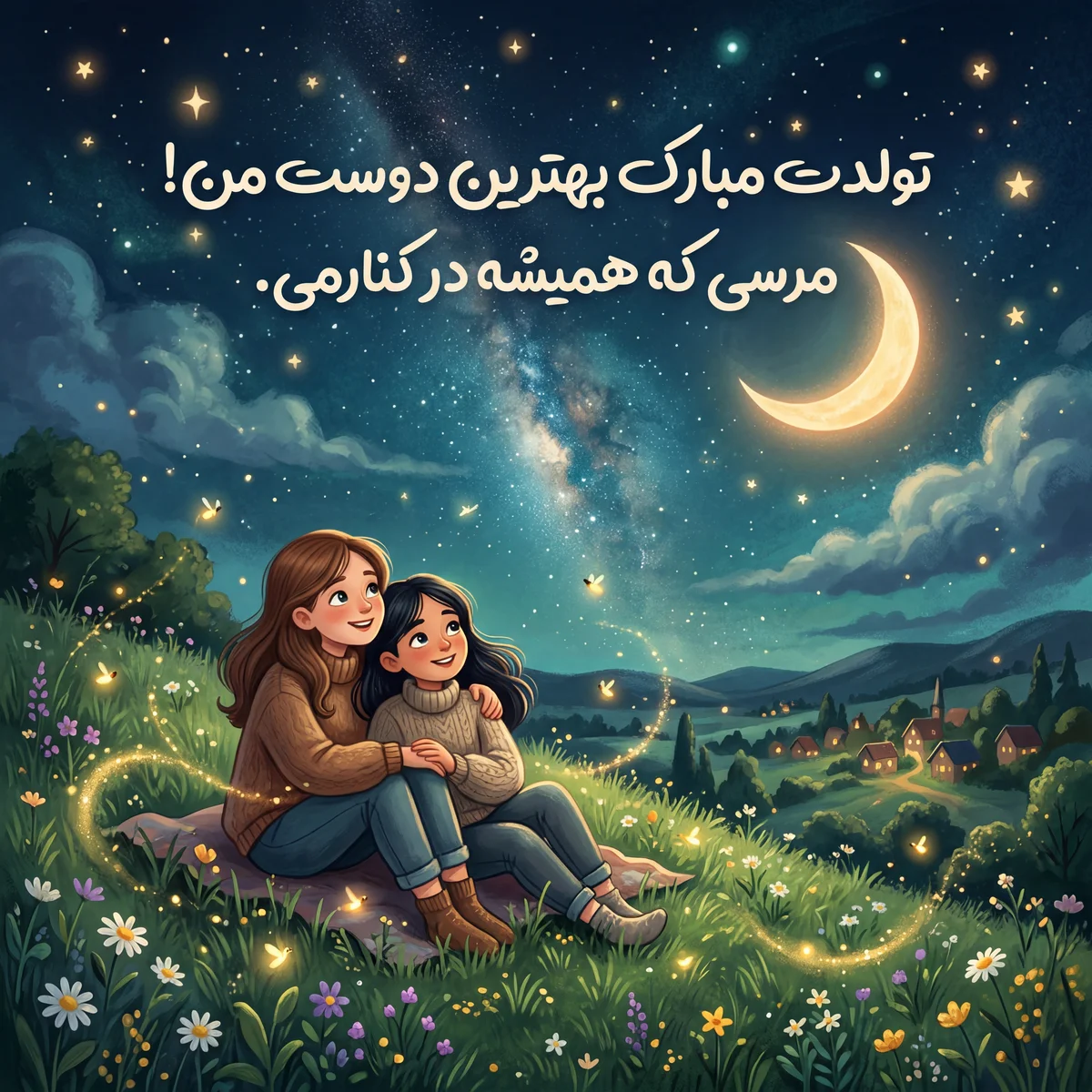 تبریک تولد برای بهترین دوستم