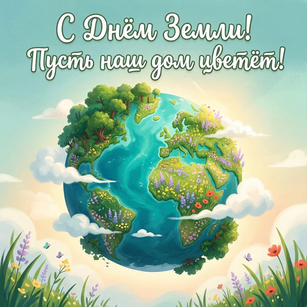 короткое поздравление с Днем Земли