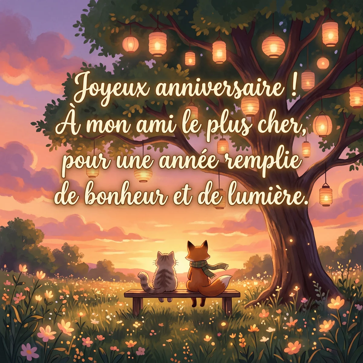 Joyeux anniversaire à mon ami(e) le plus cher !