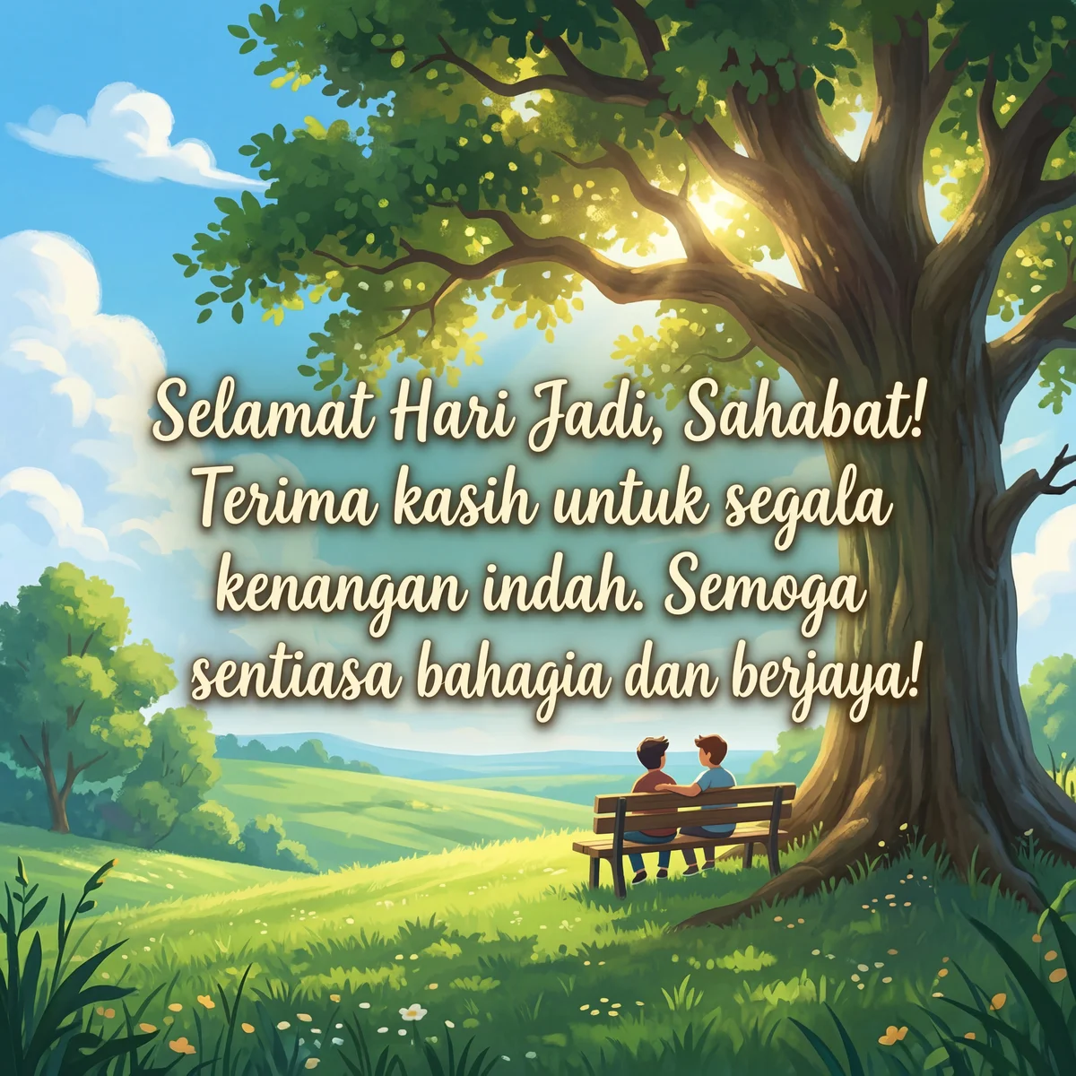 kad ucapan hari jadi untuk kawan baik