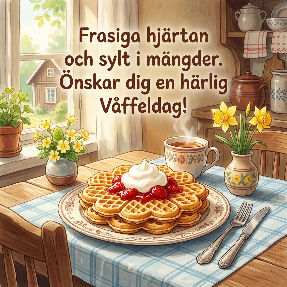 Önskar dig en härlig Våffeldag!