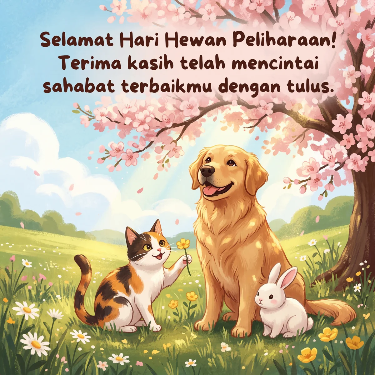 Ucapan Hari Hewan Peliharaan Nasional untuk teman pecinta he...