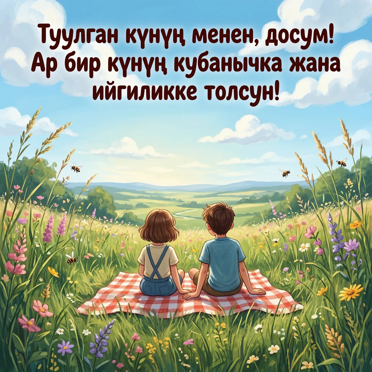 Досума туулган күнүң менен куттуктоо