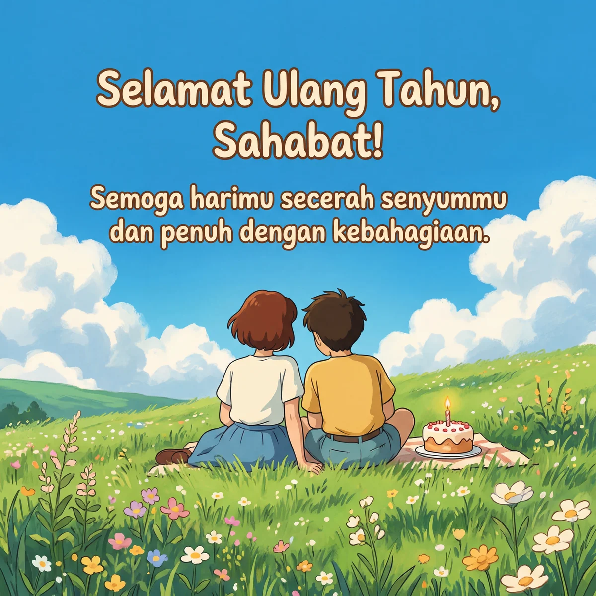 Ucapan ulang tahun untuk teman baik