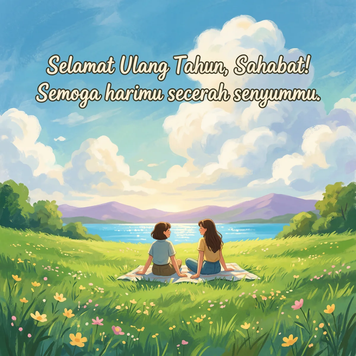 Ucapan selamat ulang tahun untuk teman terbaikku