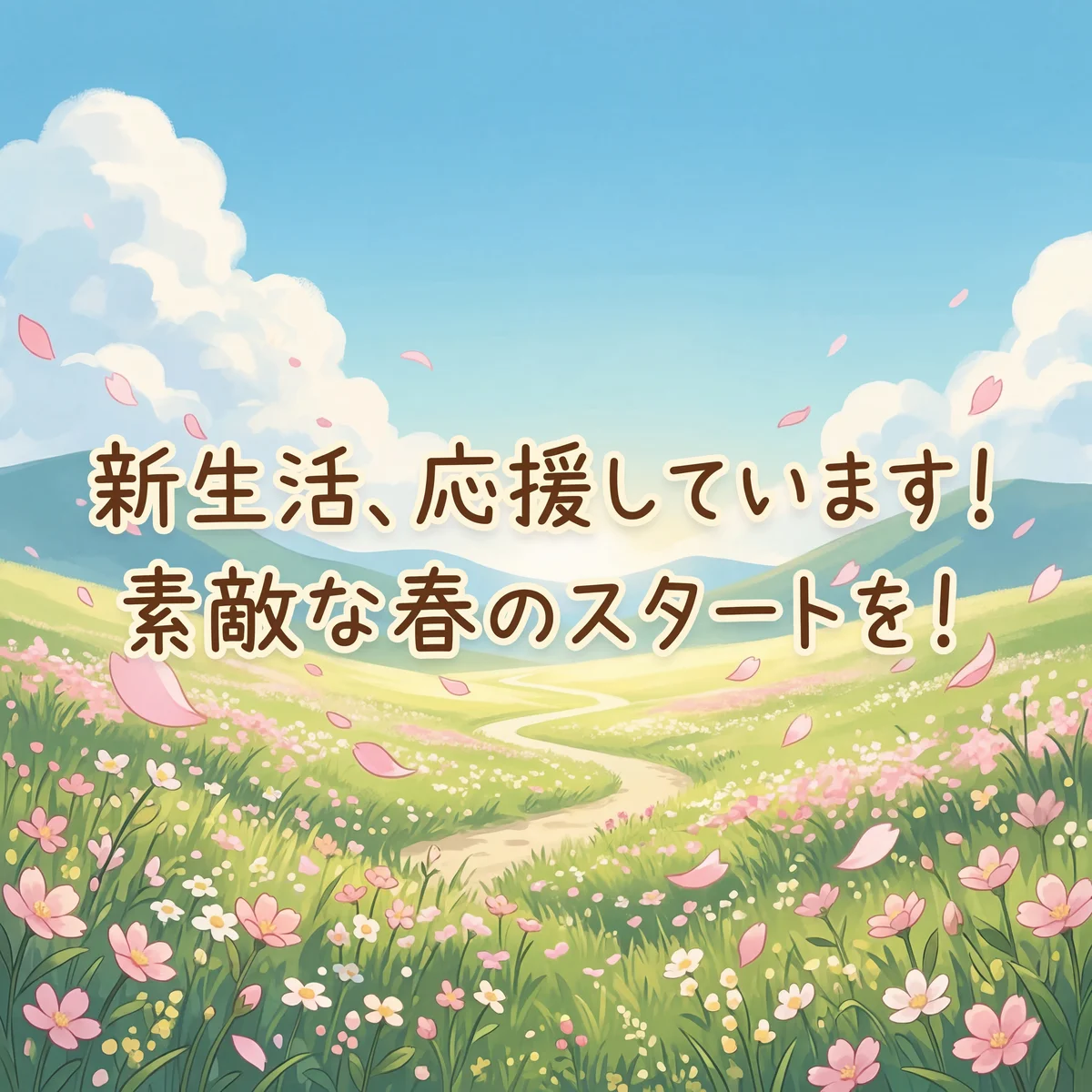 新生活、応援しています！素敵な春のスタートを！