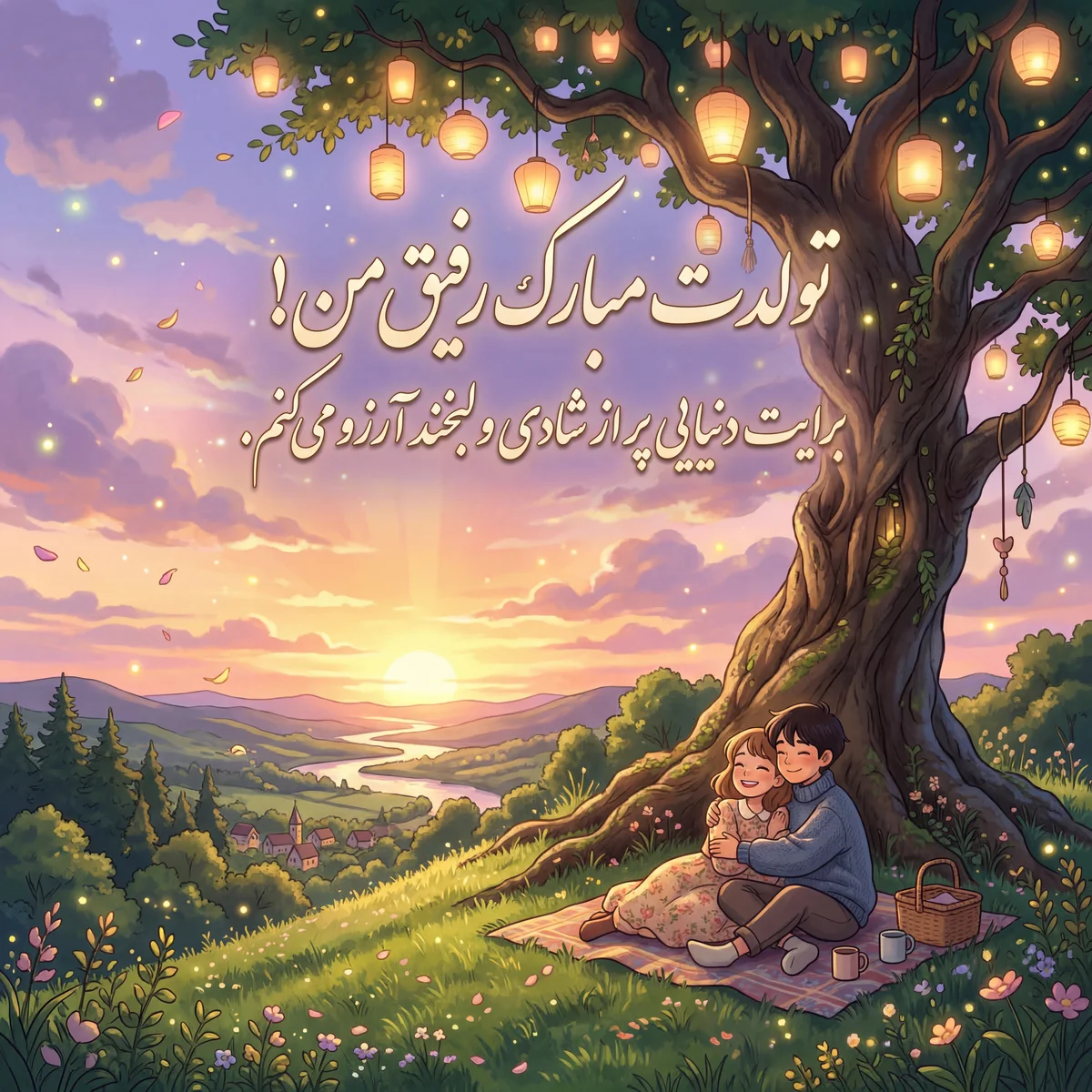 تبریک تولد برای دوستم