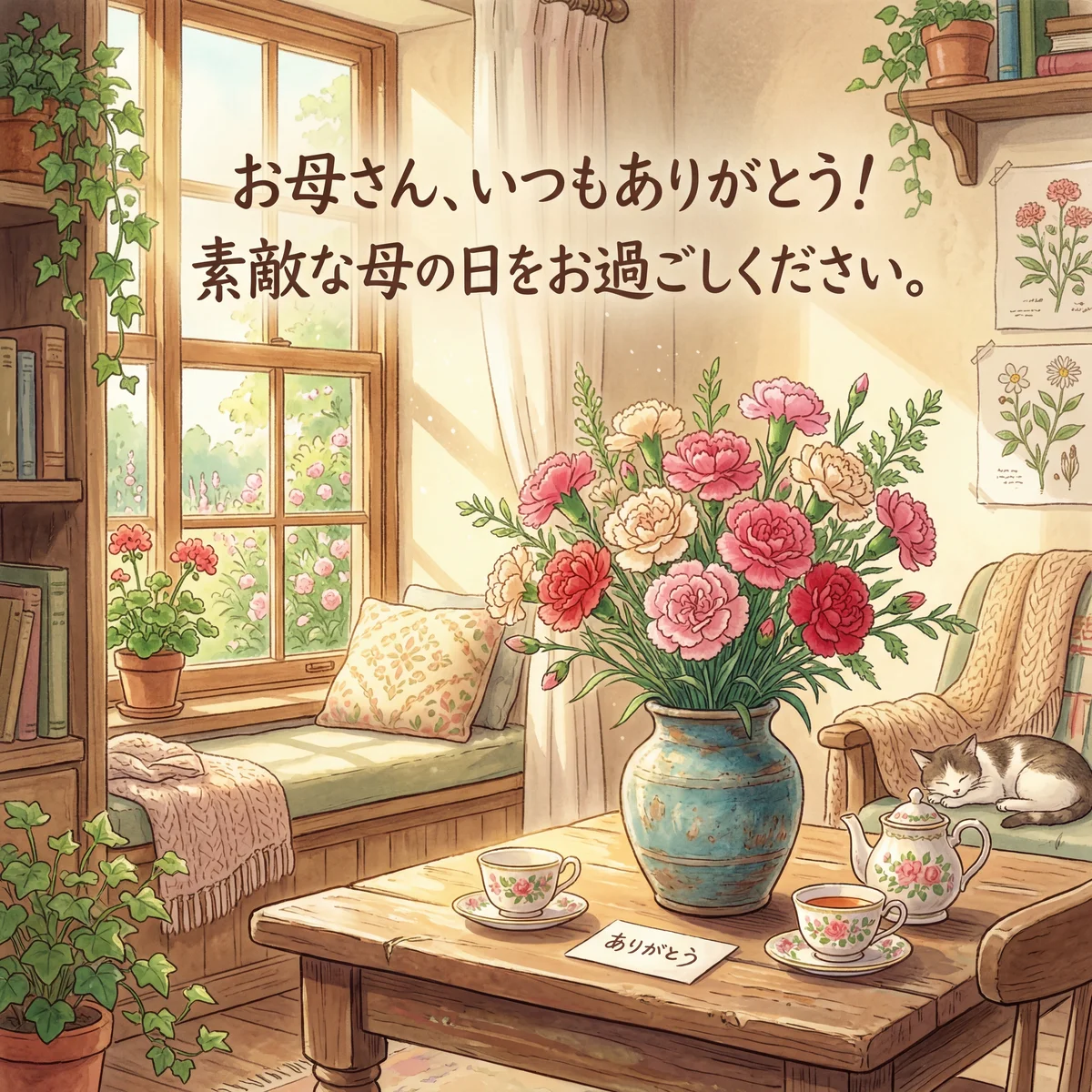 お母さん、いつもありがとう！素敵な母の日をお過ごしください。