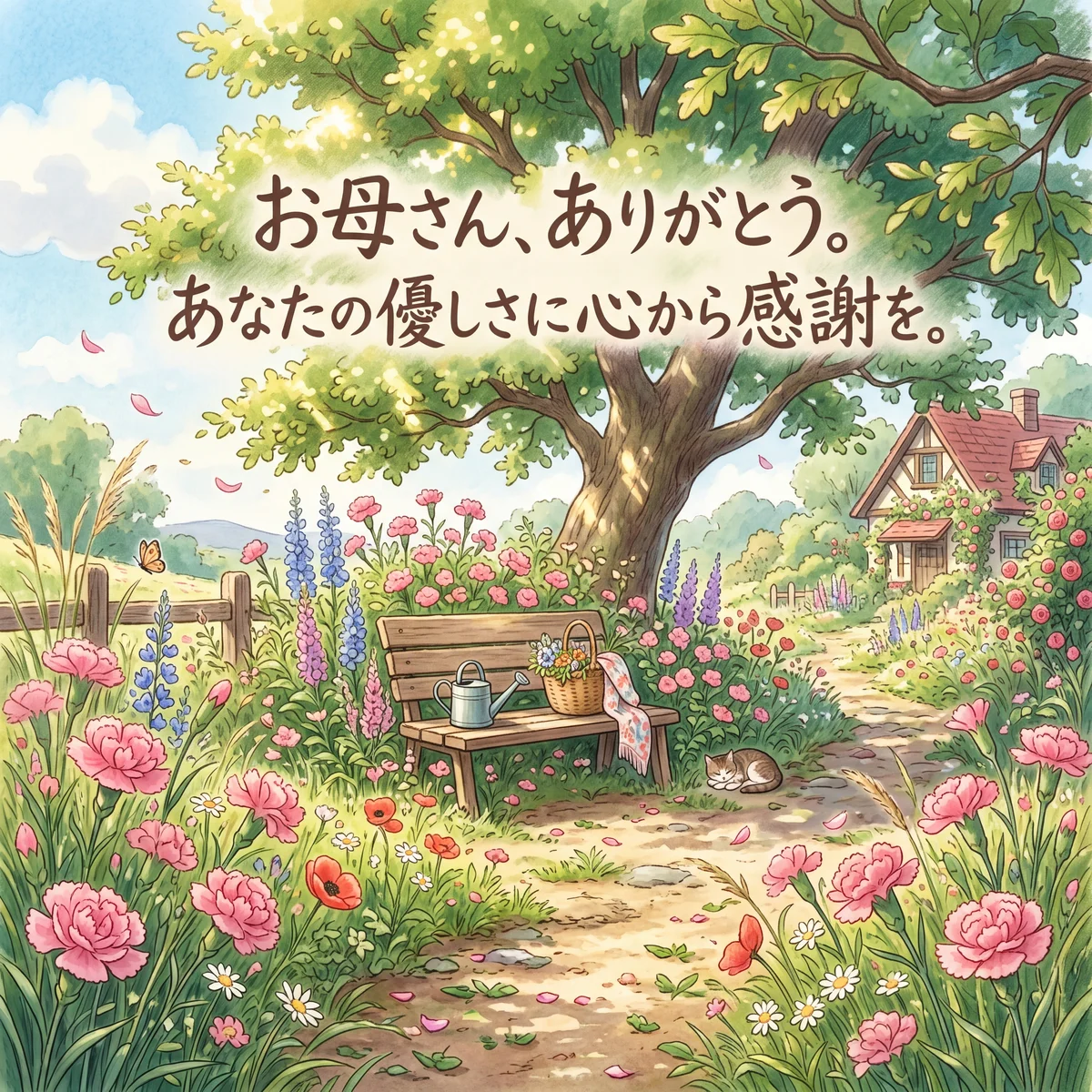 母の日のメッセージカード