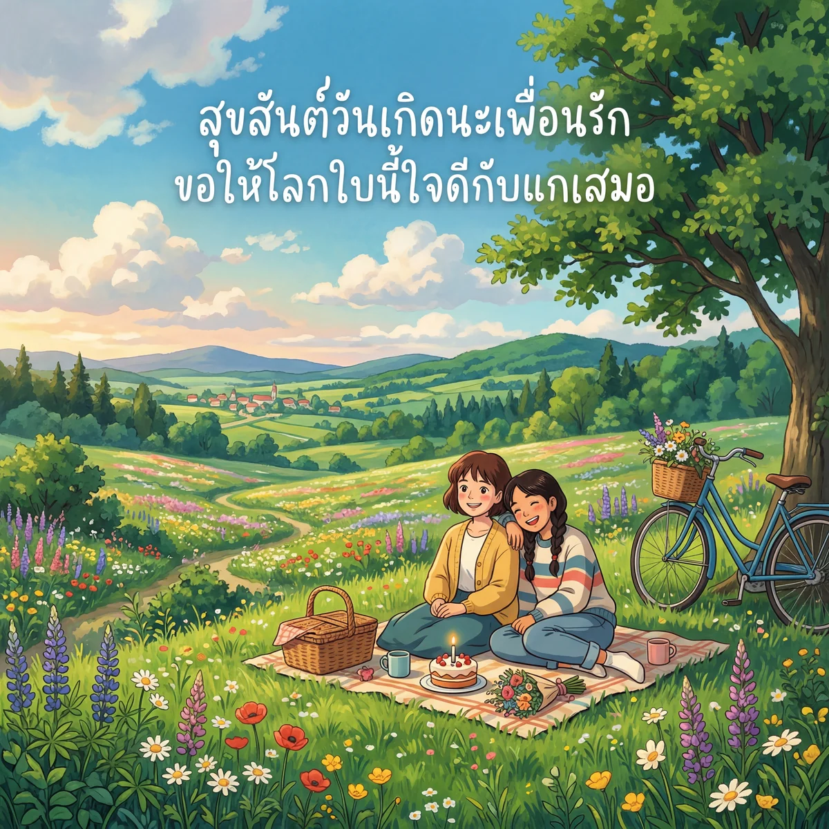 การ์ดวันเกิดเพื่อนสนิท