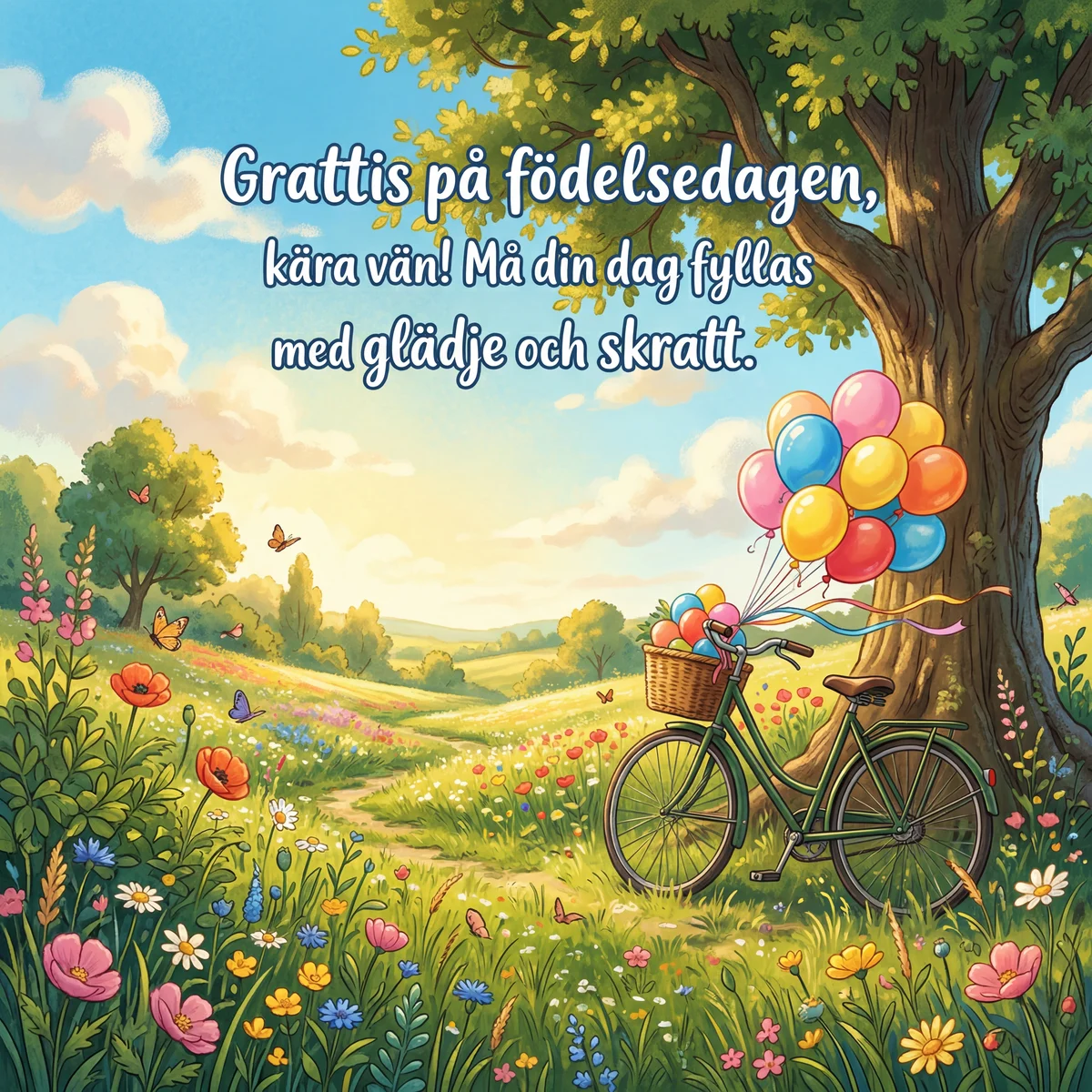 Grattis på födelsedagen, kära vän!