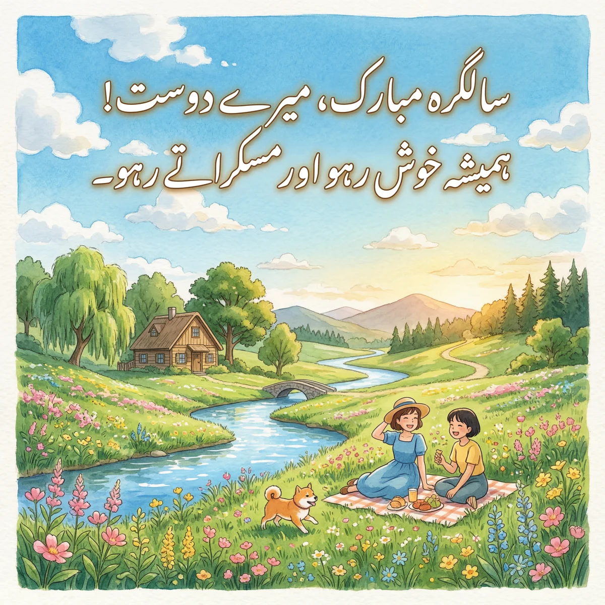 دوست کو سالگرہ کی مبارکباد