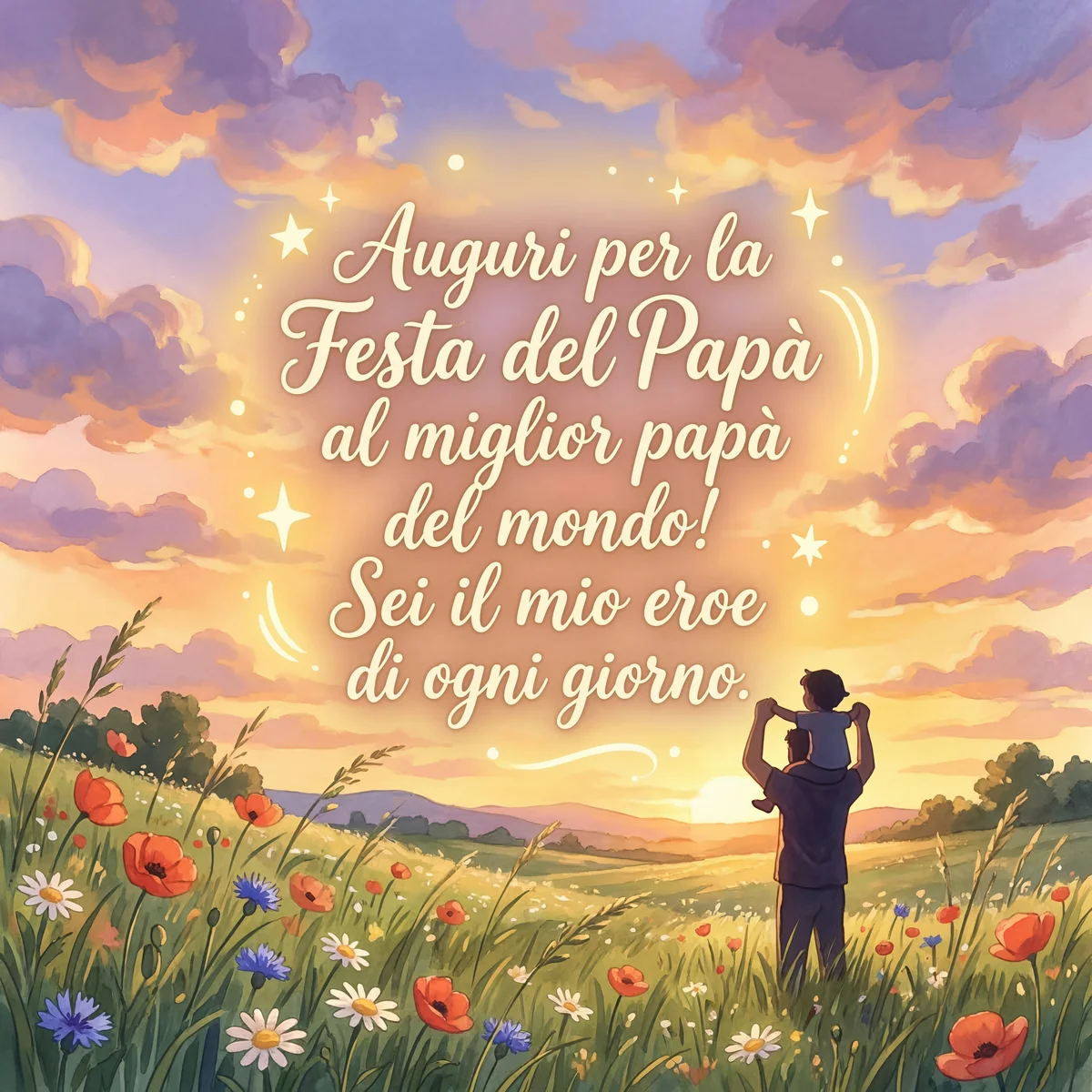 Auguri per la Festa del Papà al miglior papà del mondo!
