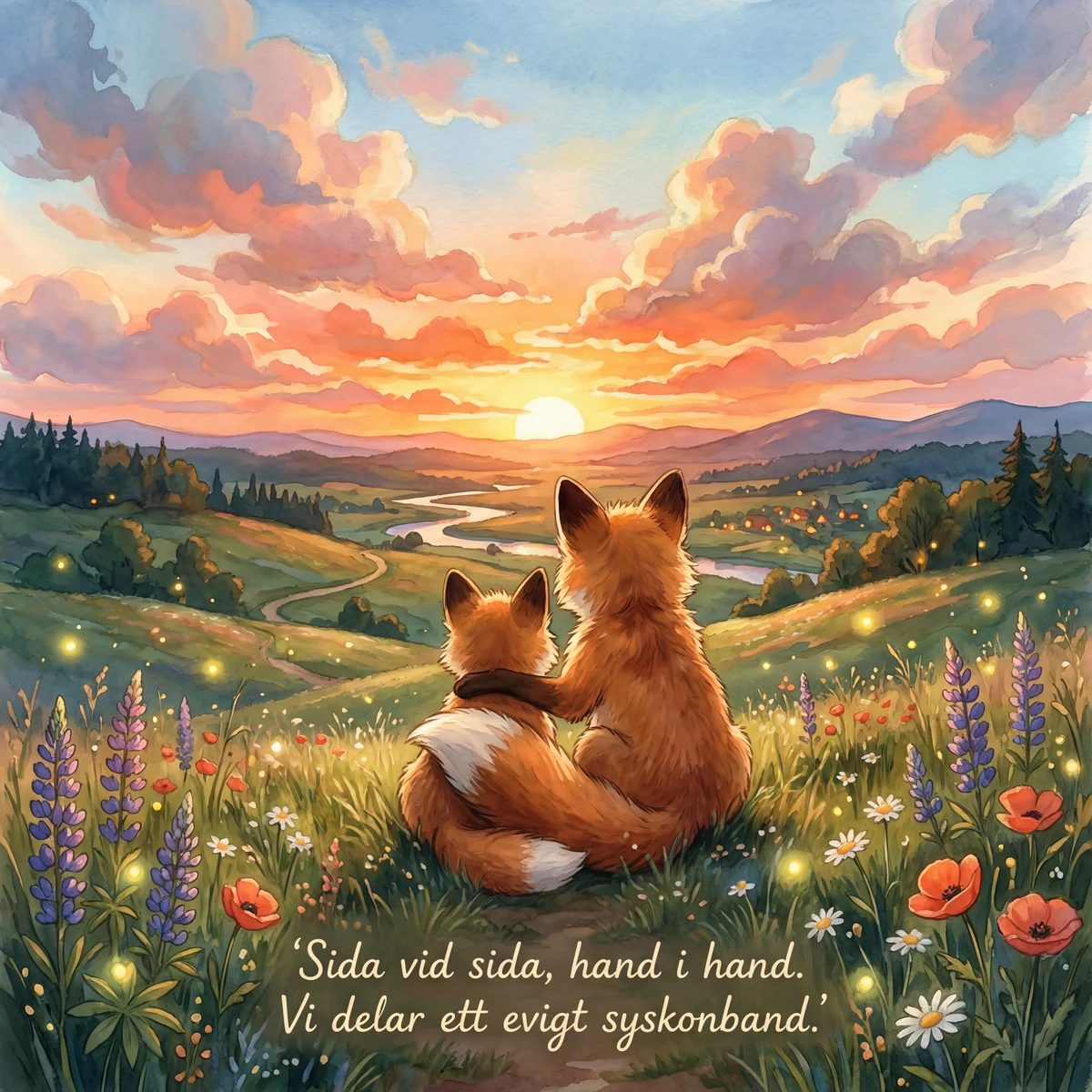 Hälsning till syskon på Syskonens dag.