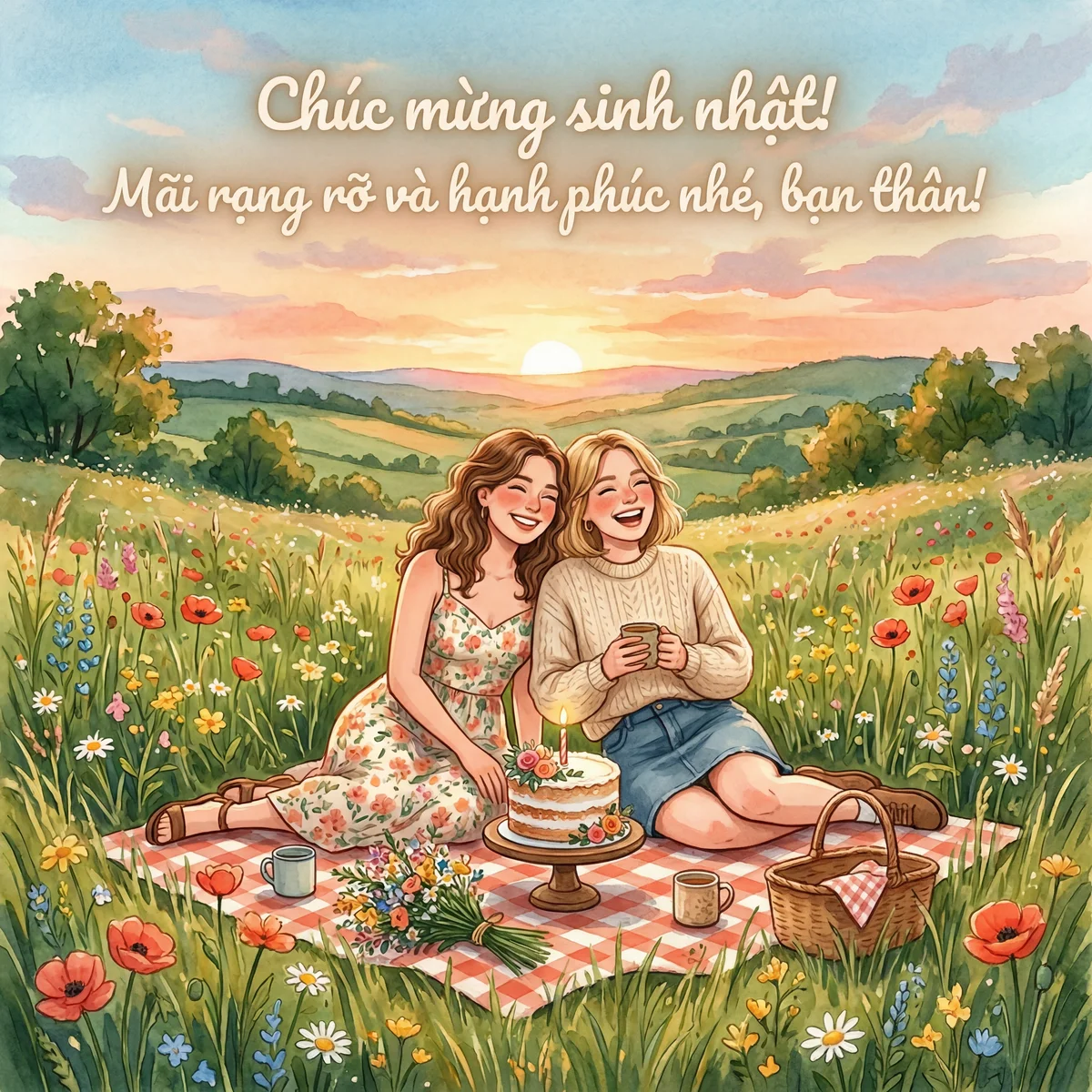 Lời chúc mừng sinh nhật bạn bè thân thiết