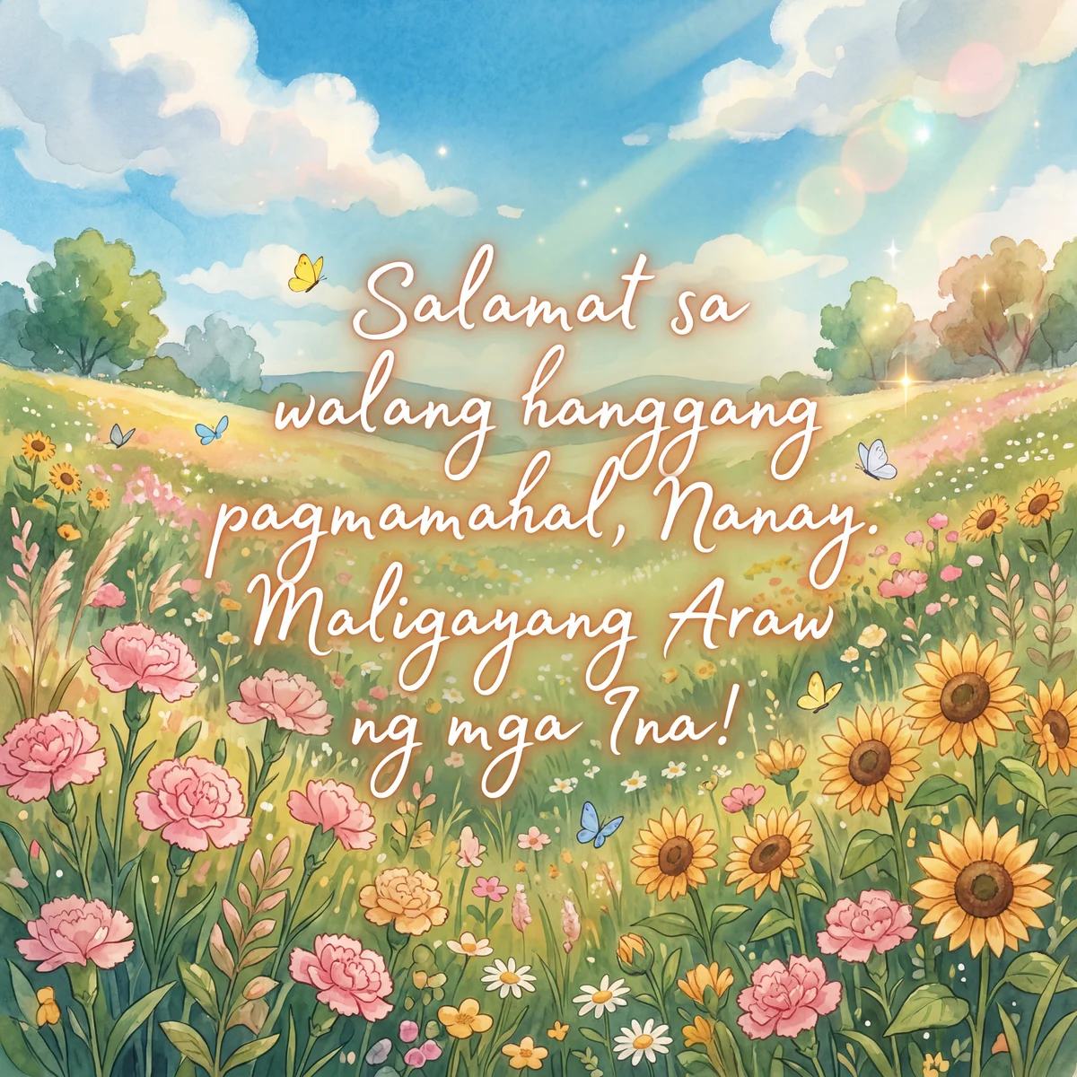 Maligayang Araw ng mga Ina para kay Nanay