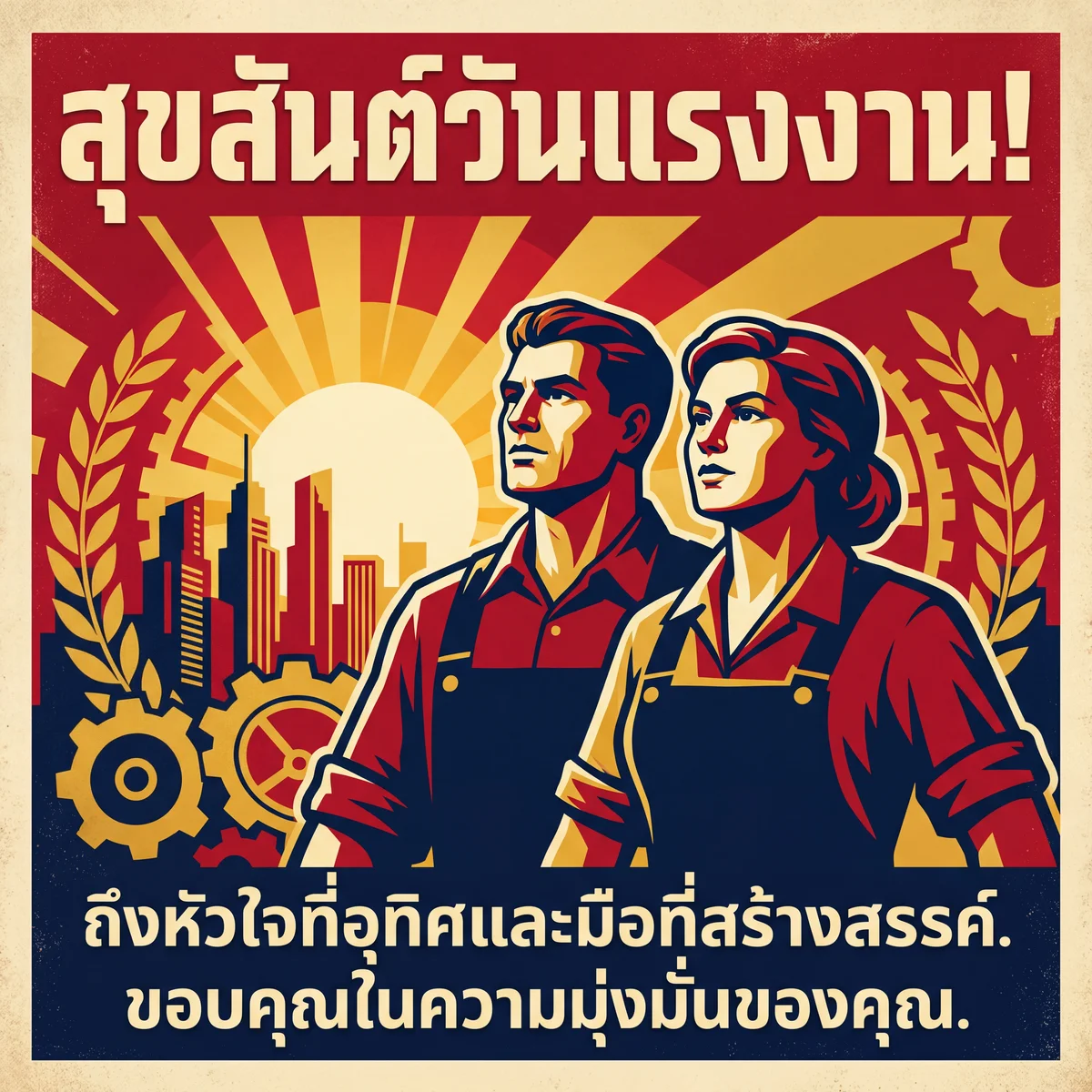 คำอวยพรวันแรงงานสำหรับคนทำงาน