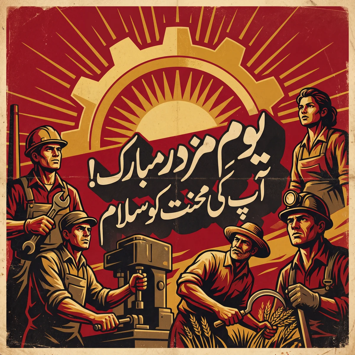 یوم مزدور کی مبارکباد، آپ کی محنت کو سلام!