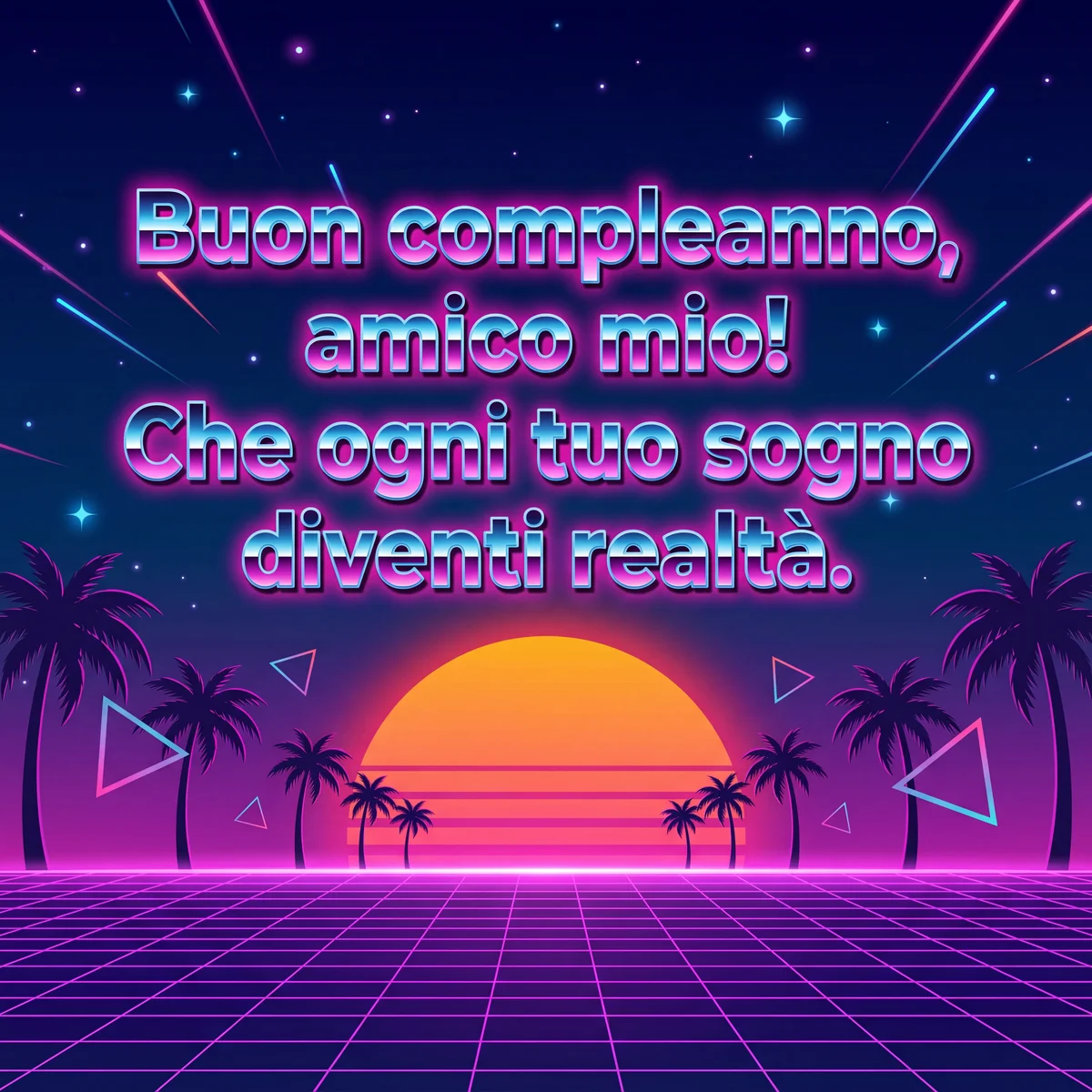 Biglietto di auguri per il compleanno di un caro amico