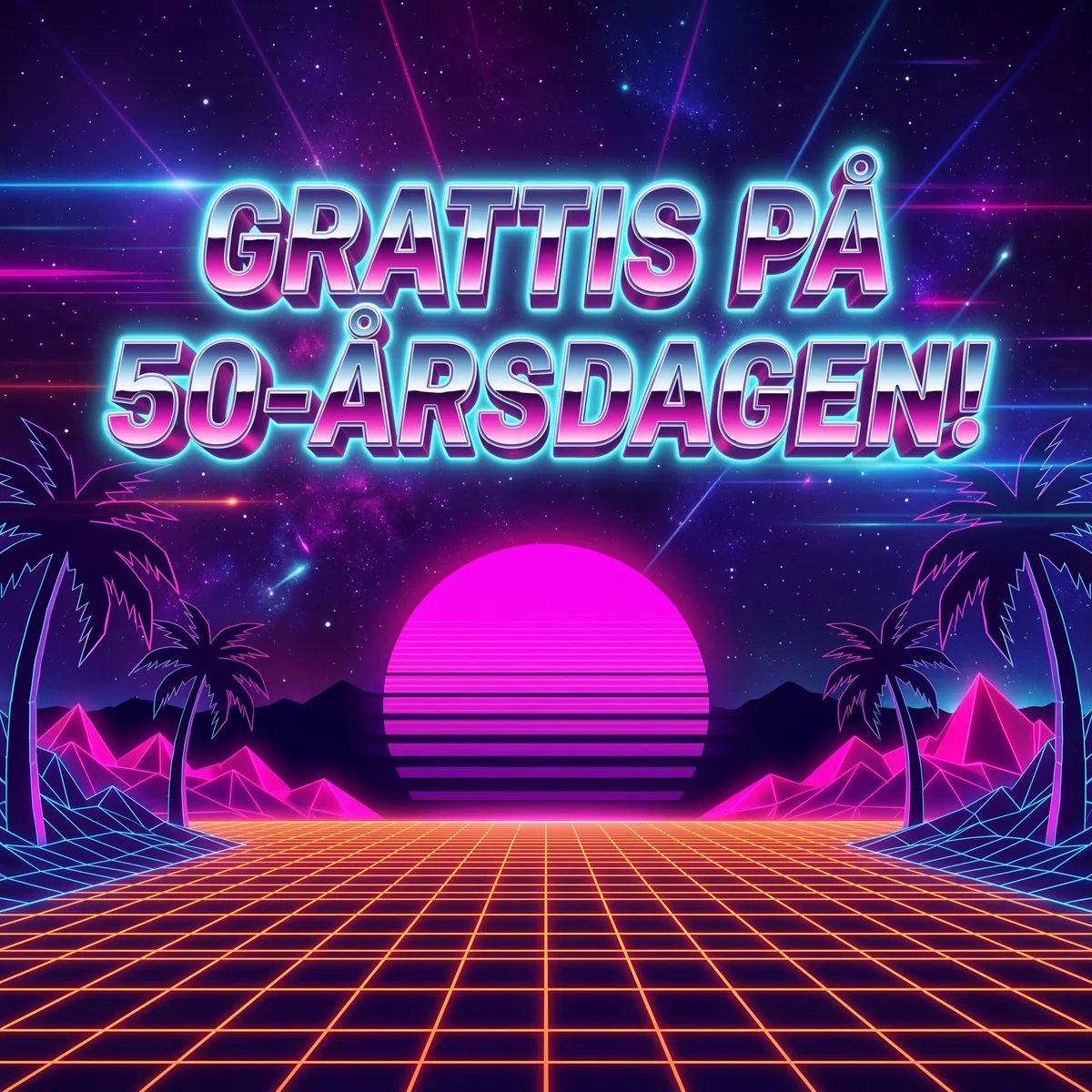 Grattis till din 50-årsdag, kära vän!