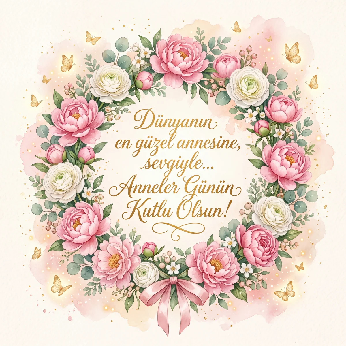 Anneler Günü için anneye kalpten bir kutlama mesajı