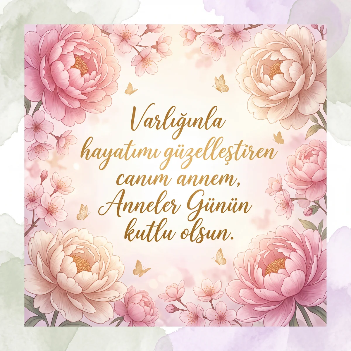 Anneler Günü kartı mesajı