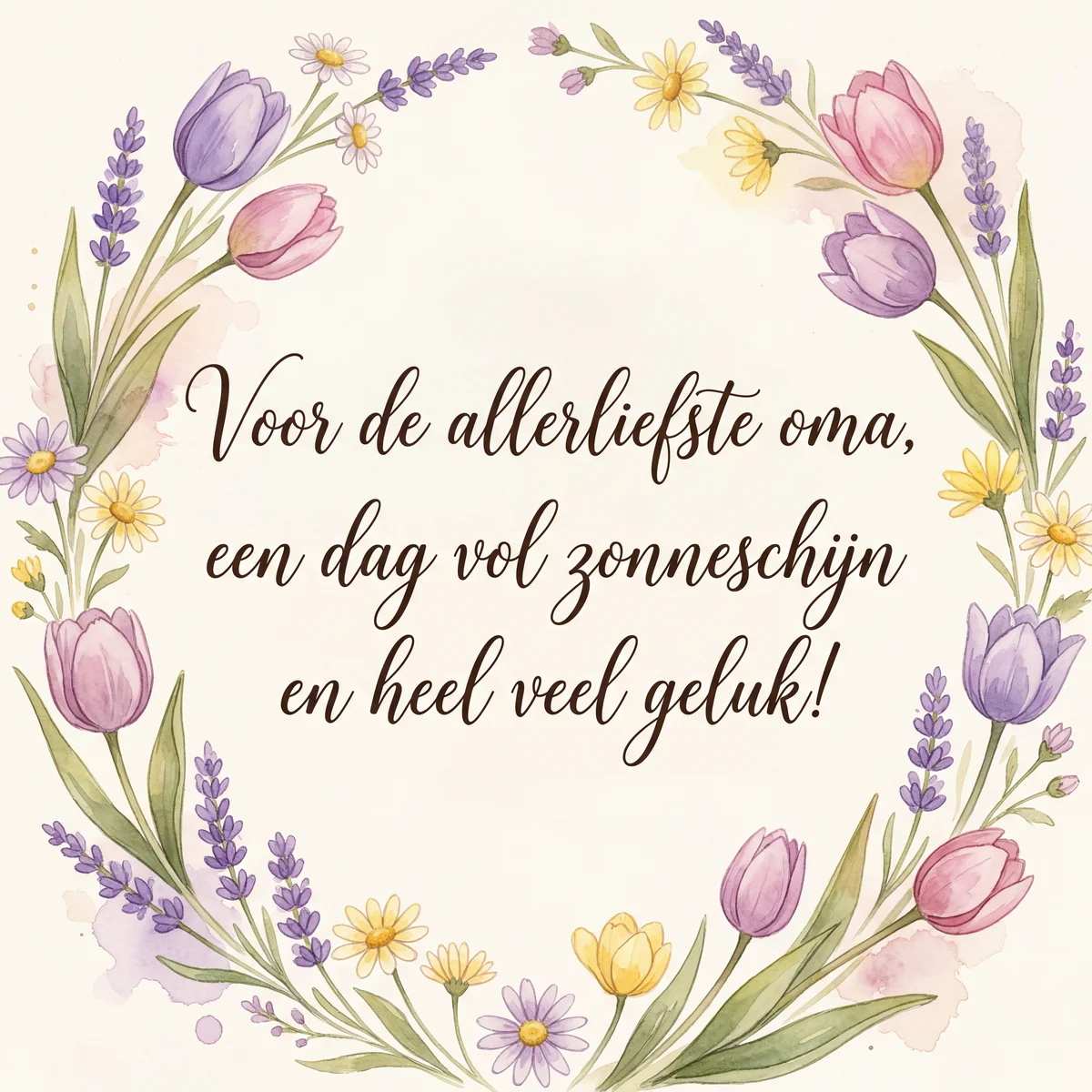 Verjaardagskaart voor oma