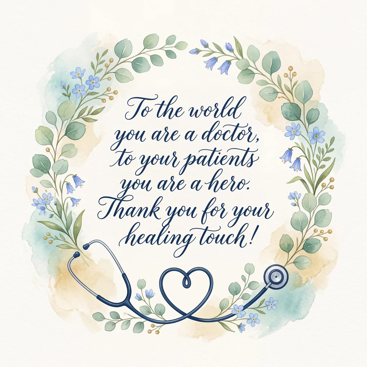 appreciation message for Doctor's Day