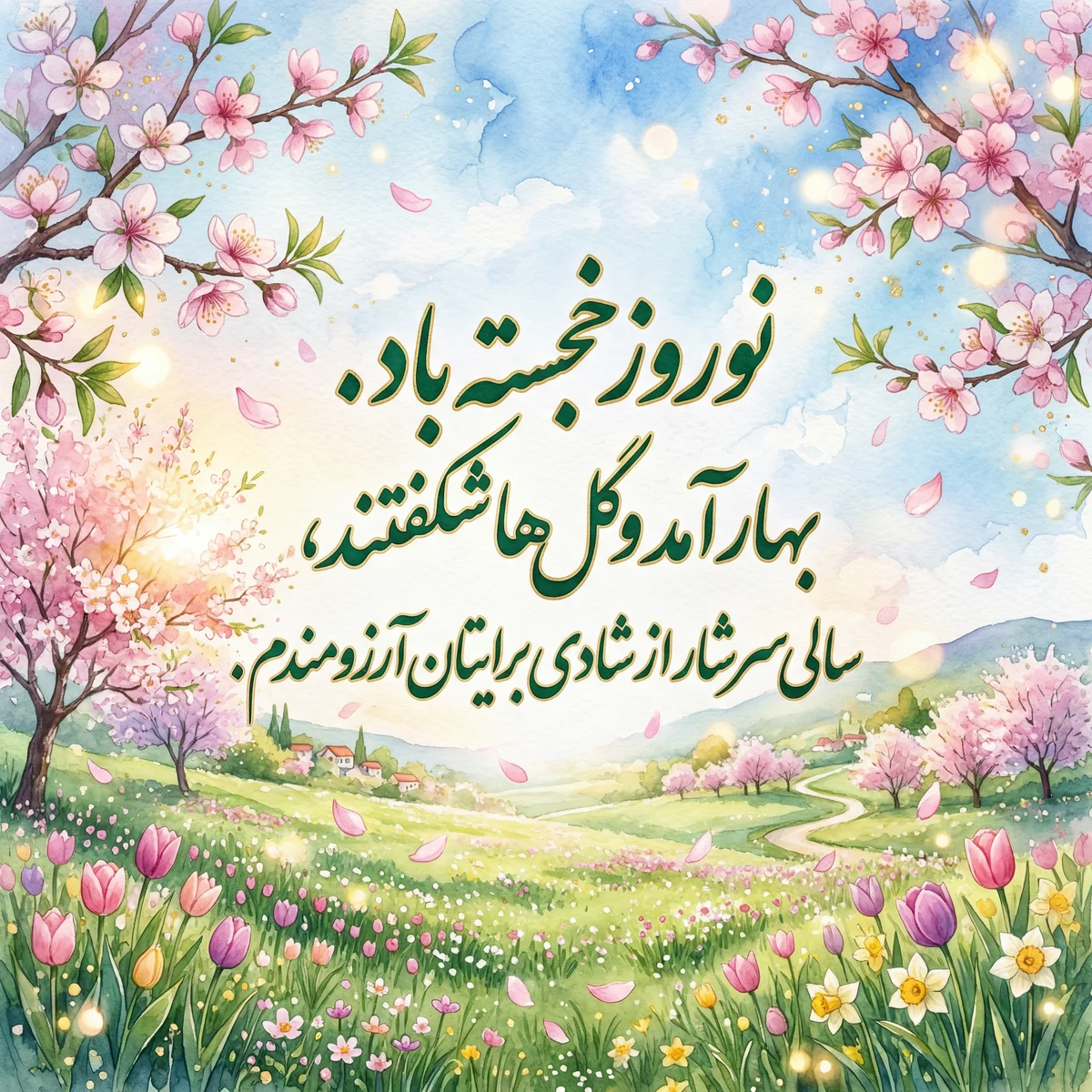 تبریک آغاز فصل بهار و رویش طبیعت