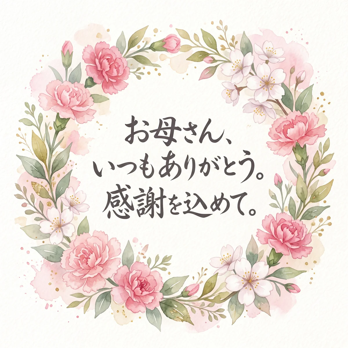 お母さん、いつもありがとう。母の日に感謝の気持ちを込めて。