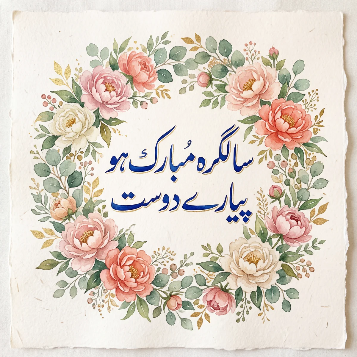 سالگرہ مبارک ہو پیارے دوست