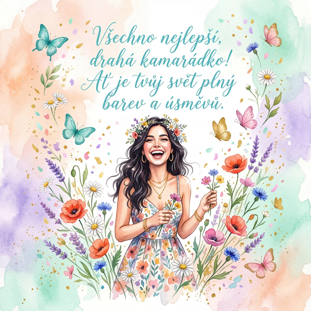 Přání k narozeninám pro kamarádku