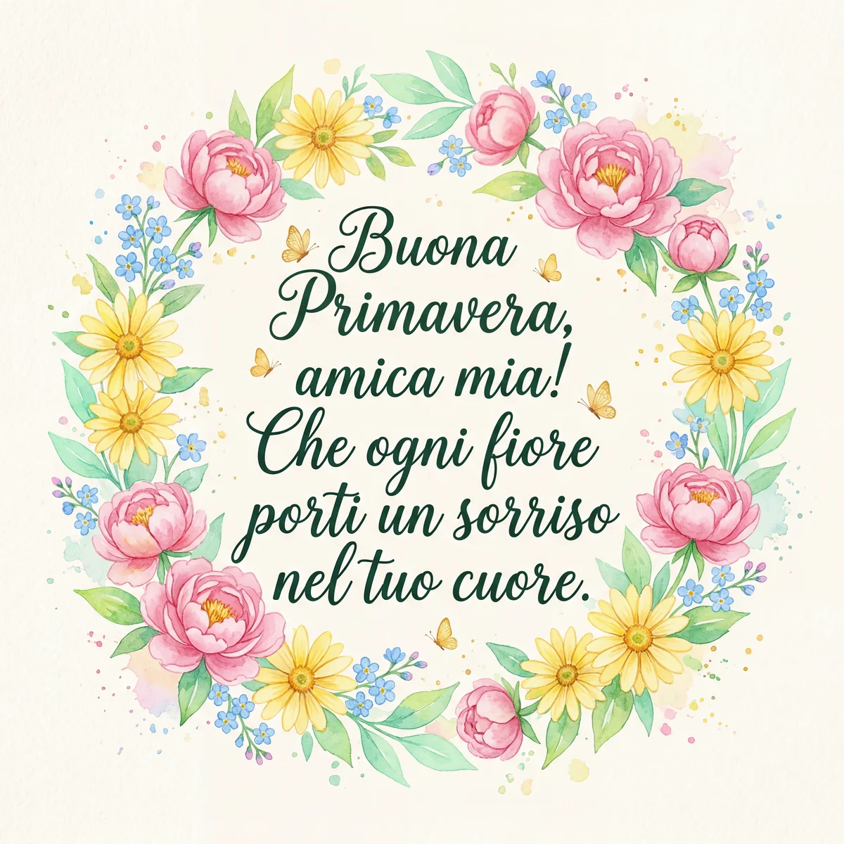 Auguri di buona primavera alla mia amica più cara!