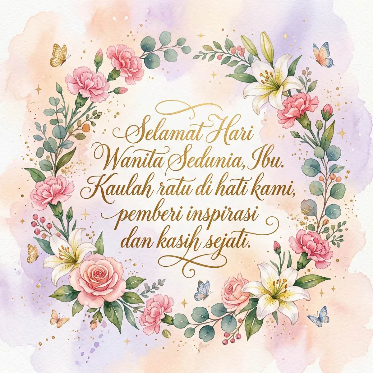 Ucapan Hari Wanita Sedunia untuk ibu tersayang.