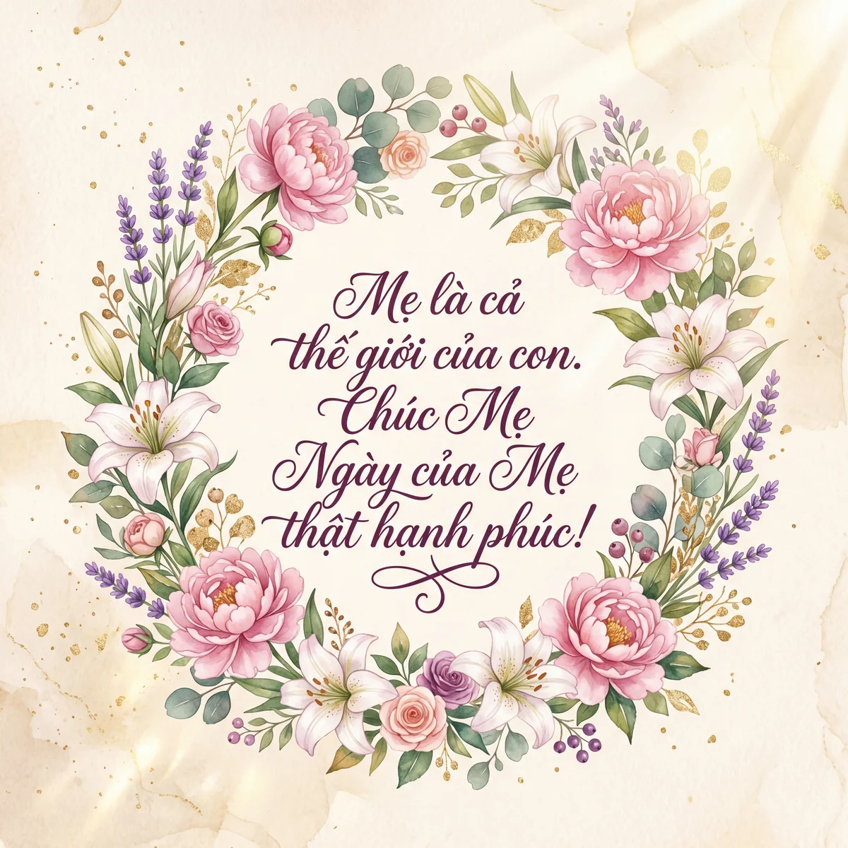 lời chúc mừng ngày của mẹ ý nghĩa