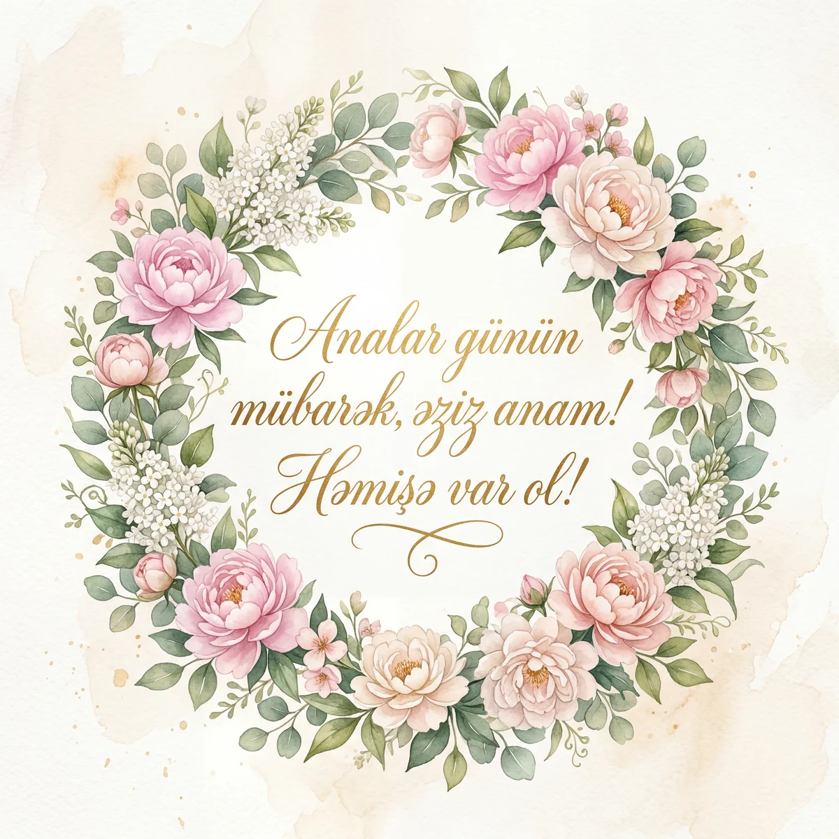 Analar Günü üçün təbrik kartı