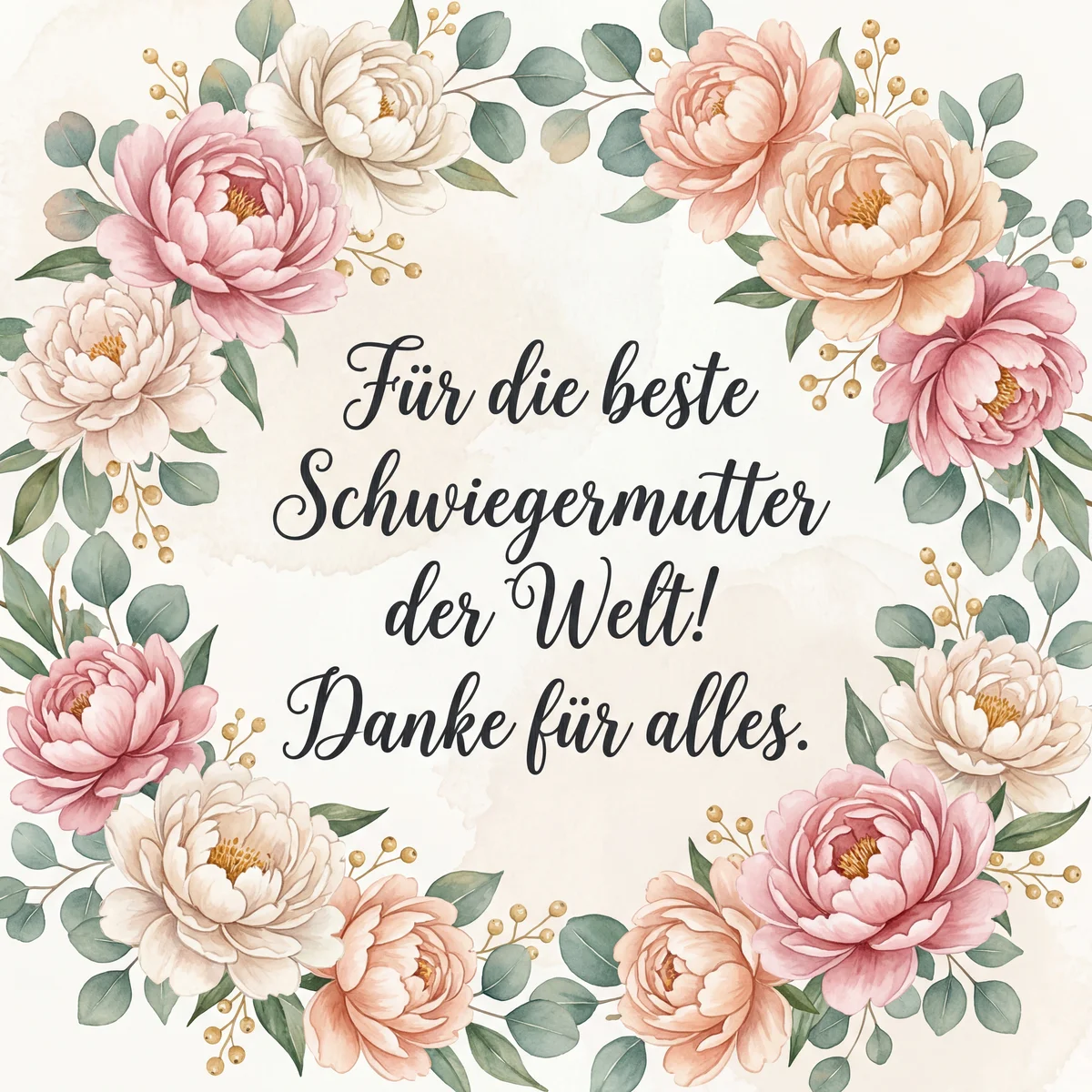 Glückwunschkarte zum Schwiegermuttertag