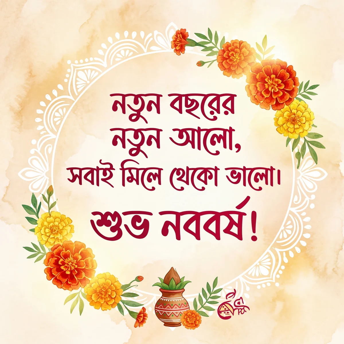 শুভ নববর্ষের শুভেচ্ছা