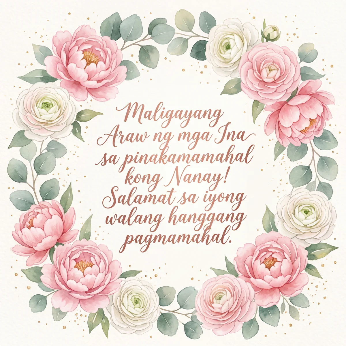 Maligayang Araw ng mga Ina para sa pinakamamahal kong Nanay!