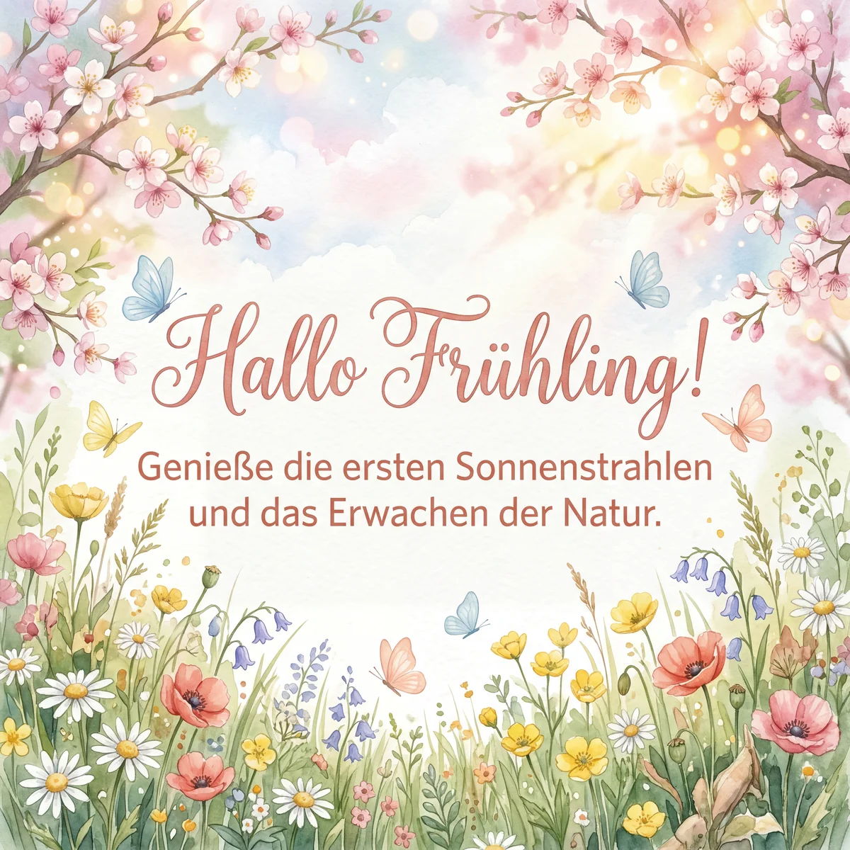 Grüße zum Frühlingsanfang